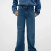 Vmdaisy jeans met hoge taille en wijde pijpen