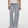 Vmdarcy-Jeans met middelhoge taille en wijde pijpen