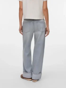 Vmdarcy-Jeans met middelhoge taille en wijde pijpen