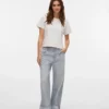 Vmdarcy-Jeans met middelhoge taille en wijde pijpen