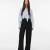 Vmeda-broek met middelhoge taille