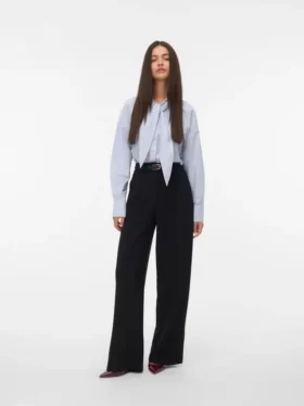 Vmeda-broek met middelhoge taille