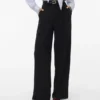 Vmeda-broek met middelhoge taille
