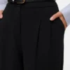 Vmeda-broek met middelhoge taille