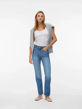Vmelia High Rise Straight Fit-Jeans