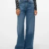 Vmelina Super High Rise-Jeans met wijde pijpen