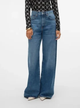 Vmelina Super High Rise-Jeans met wijde pijpen
