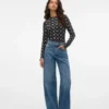 Vmelina Super High Rise-Jeans met wijde pijpen