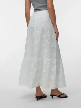 Vmelisa lange rok met hoge taille