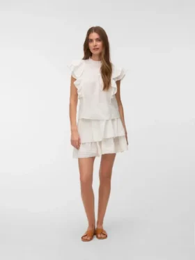 Vmelix kort shorts met hoge taille