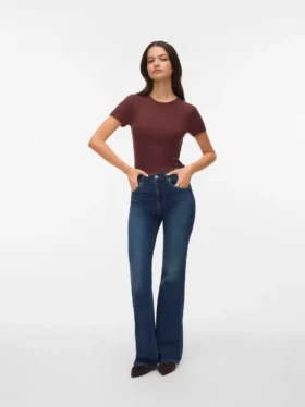 Vmella jeans met middelhoge taille en bootcut-pasvorm