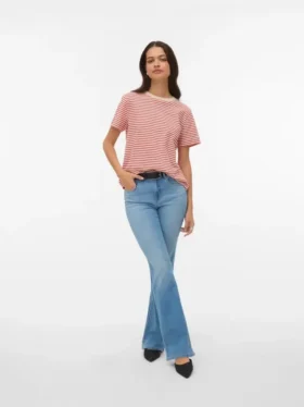 Vmella jeans met middelhoge taille en bootcut-pasvorm
