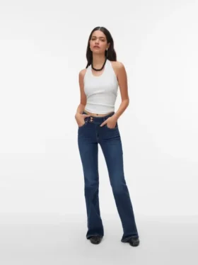 Vmella jeans met middelhoge taille en bootcut-pasvorm