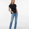 Vmella Mid Rise Straight Fit-Jeans
