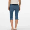 Vmelly capri met middelhoge taille en slanke pasvorm