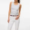 Vmelly capri met middelhoge taille en slanke pasvorm