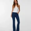 Vmelly-Jeans met middelhoge taille en uitlopende pijpen