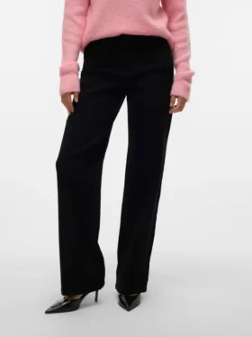 Vmelly jeans met middelhoge taille en wijde pijpen