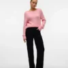 Vmelly jeans met middelhoge taille en wijde pijpen