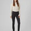 Vmembrace broek met middelhoge taille