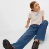 Vmemilie Jeans met middelhoge taille en wijde pijpen