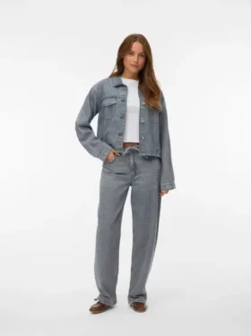 Vmestelle High Rise Barrel Fit-Jeans