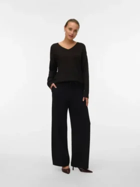 Vmeva-broek met middelhoge taille