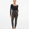 Vmeva-broek met middelhoge taille