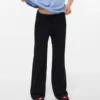 Vmeva-broek met middelhoge taille