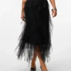 Vmeve lange rok met hoge taille