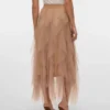 Vmeve lange rok met hoge taille