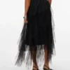 Vmeve lange rok met hoge taille