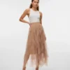 Vmeve lange rok met hoge taille