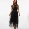 Vmeve lange rok met hoge taille