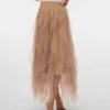 Vmeve lange rok met hoge taille