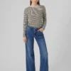 Vmfaith-Jeans met lage taille en wijde pijpen