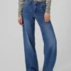 Vmfaith-Jeans met lage taille en wijde pijpen