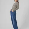 Vmfaith-Jeans met lage taille en wijde pijpen