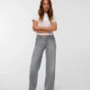 Vmfaye-jeans met lage taille en wijde pijpen