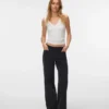 Vmfaye-jeans met lage taille en wijde pijpen