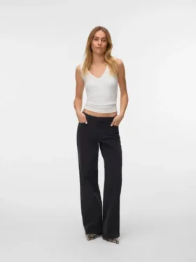 Vmfaye-jeans met lage taille en wijde pijpen