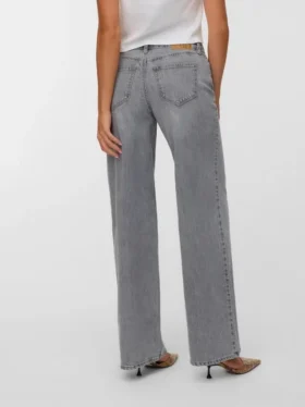 Vmfaye-jeans met lage taille en wijde pijpen