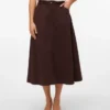 Vmfilia midi-rok met hoge taille