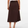 Vmfilia midi-rok met hoge taille