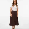 Vmfilia midi-rok met hoge taille