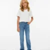 Vmflash-jeans met middelhoge taille en uitlopende pasvorm