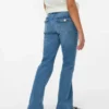 Vmflash-jeans met middelhoge taille en uitlopende pasvorm