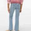 Vmflash-jeans met middelhoge taille en uitlopende pasvorm