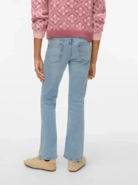 Vmflash-jeans met middelhoge taille en uitlopende pasvorm