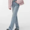 Vmflash-jeans met middelhoge taille en uitlopende pasvorm